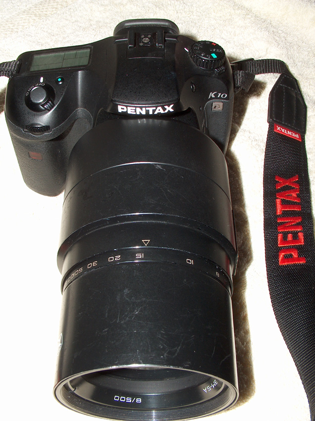 MTO 500mm - modifica x  Pentax  K10D